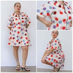 Noble - Polka Dot Utility Dress - S